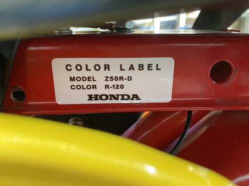 Adesivo codice colore honda - adesivo,